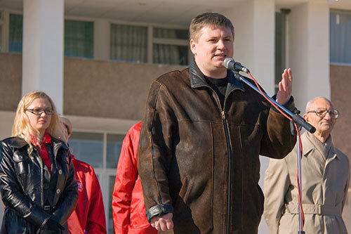 3000 manifestants à Tiraspol (République Moldave de Transnistrie) pour les 94 ans de la Révolution Socialiste d'Octobre