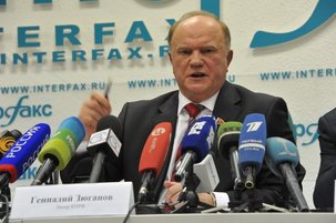 Le communiste Guennadi Ziouganov en embuscade face à Vladimir Poutine