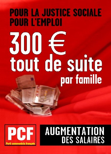 Le SMIC à 1500 Euros, tout de suite, pas en 2012