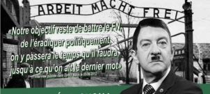 Mélenchon grimé en Hitler dans un nouveau tract anonyme Mélenchon grimé en Hitler dans un nouveau tract anonyme