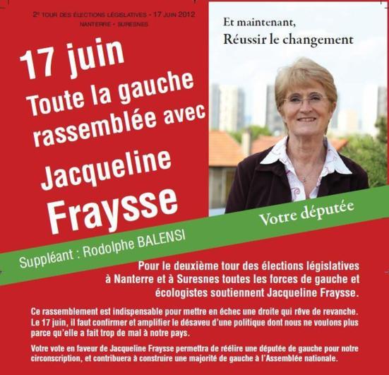 Dimanche élisons que les députés Front de Gauche