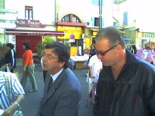 Michel Vaxès, député de la circonscription, et Marc Einaudi, adjoint PCF au Maire d'Istres