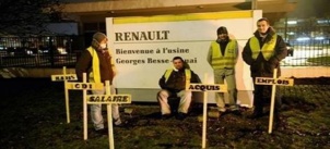 Débrayage à l'usine Renault de Douai contre l'accord de compétitivité
