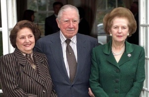 Le fasciste chilien Pinochet et Thatcher
