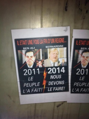 Des affiches que l'on trouve un peu partout sur Istres (on note la faute d'orthographe => Règne) Des affiches que l'on trouve un peu partout sur Istres (on note la faute d'orthographe => Règne)