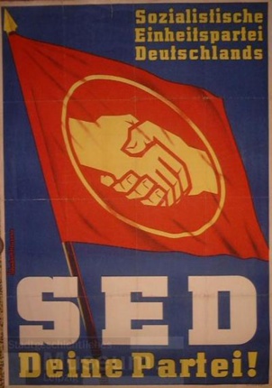 Le 21 avril 1946, fondation du Parti Socialiste Unifié d'Allemagne (SED)