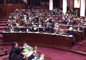 le parlement afghan votant le budget