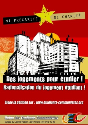 Les étudiants communistes s'opposent fermement à la destruction de la cité universitaire d'Antony