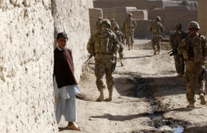 Des militaires US en patrouille Des militaires US en patrouille