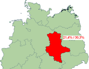 Die Linke seconde force politique en ex-RDA et première force à Berlin-EST