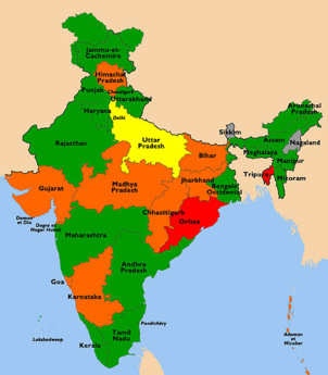 Coalition arrivée en tête à la Lok Sahba en 2009 Coalition arrivée en tête à la Lok Sahba en 2009