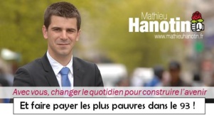 Le droit à la restauration pour tous remis en question par la majorité PS du Conseil général de Seine Saint Denis et à l'initiative de Mathieu Hanotin