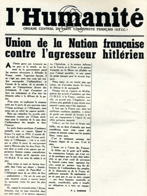 Il y a 74 ans, le 21 janvier 1940, les députés communistes étaient déchus de leurs mandats Il y a 74 ans, le 21 janvier 1940, les députés communistes étaient déchus de leurs mandats