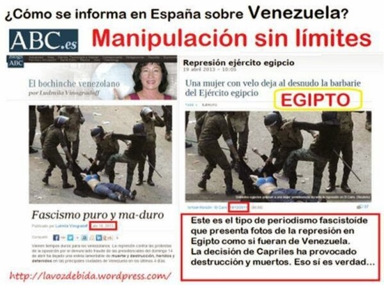 Venezuela : Les manipulations médiatiques au grand jour