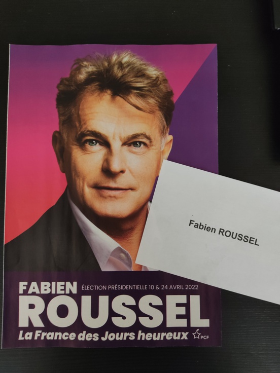 Le 10 avril, seul le bulletin de vote Fabien Roussel peut créer un nouvel espoir Le 10 avril, seul le bulletin de vote Fabien Roussel peut créer un nouvel espoir