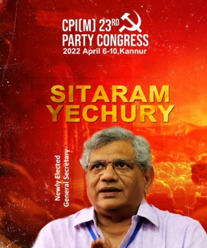 Sitaram Yechury réélu Secrétaire général du Parti Communiste d'Inde (Marxiste) Sitaram Yechury réélu Secrétaire général du Parti Communiste d'Inde (Marxiste)