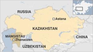 Le Kazakhstan connait des grèves massives dans la région pétrolière de Zhanaozen