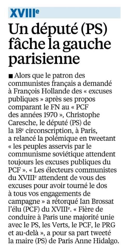 Christophe Caresche (PS) où les heures les plus sombres de la sociale-démocratie