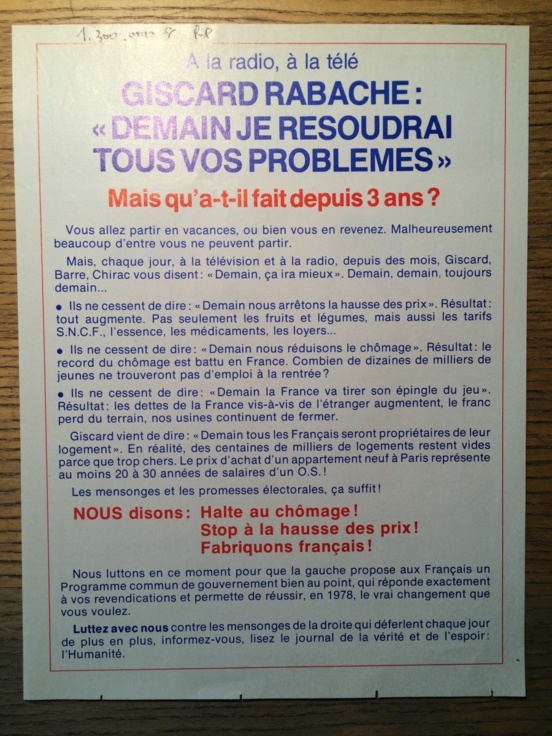 Nous sommes allés voir à quoi ressemblent vraiment les tracts dans les archives du PCF à Bobigny