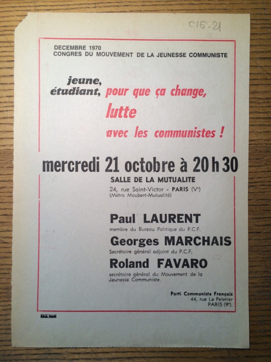 Nous sommes allés voir à quoi ressemblent vraiment les tracts dans les archives du PCF à Bobigny