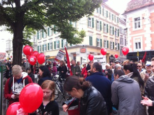 Aux côtés des communistes de Graz (KPÖ) pour le 1er mai (1/2)