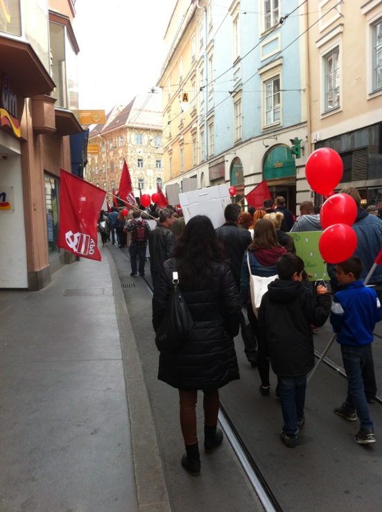 Aux côtés des communistes de Graz (KPÖ) pour le 1er mai (1/2)