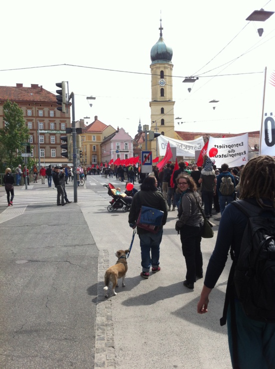 Aux côtés des communistes de Graz (KPÖ) pour le 1er mai (1/2)