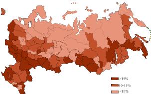 Géographie électorale du KPRF (2003) Géographie électorale du KPRF (2003)