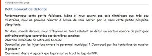 Municipales d'Istres: réaction sur le tract du PCF