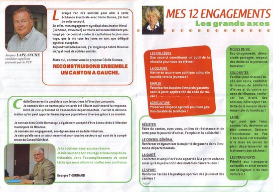 Election cantonale Istres Nord: Cécile Dumas candidate du PCF