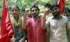 Kanhaiya Kumar à droite sur la photo Kanhaiya Kumar à droite sur la photo