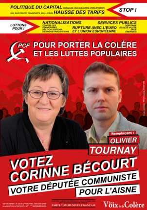 Législative partielle dans l'Aisne : le PCF (officiel) 3,83% et le PCF (Saint Quentin) 3,48%