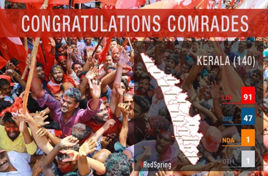 Kérala : Triomphe des communistes aux élections législatives