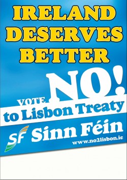 Le Sinn Fein en campagne pour le « non » au Mini-traité Européen