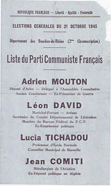 Centenaire du Parti Communiste Français : Images d'archives du PCF à Istres (Bouches-du-Rhône)