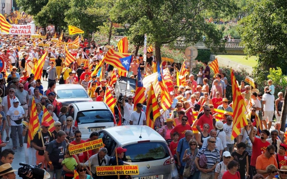 10.000 manifestants à Perpignan pour le "Pays Catalan"