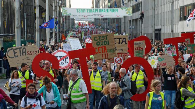 88 eurodéputés soutiennent la Wallonie dans son véto contre le CETA