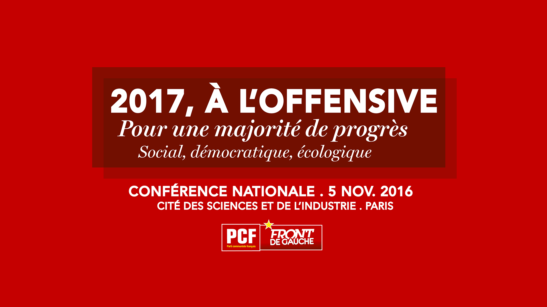 Pour revoir les travaux de la Conférence nationale du PCF