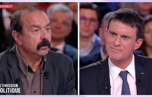 Les retrouvailles glaciales entre Manuel Valls et Philippe Martinez (CGT)