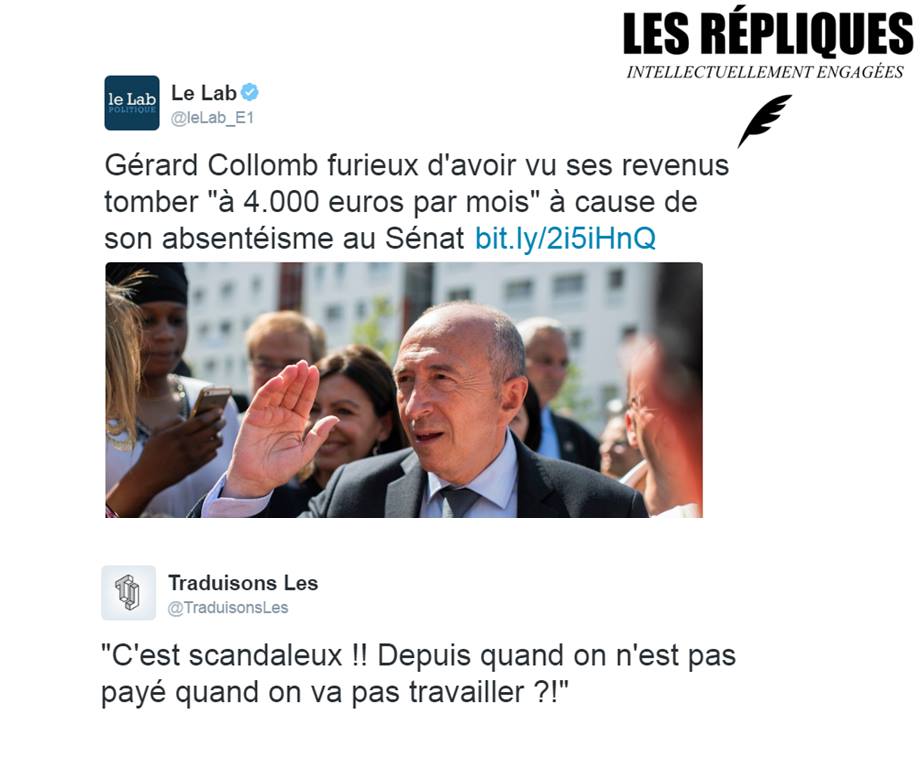 Quand le Seigneur de la métropole de Lyon s'insurge contre sa baisse de salaire au Sénat Quand le Seigneur de la métropole de Lyon s'insurge contre sa baisse de salaire au Sénat