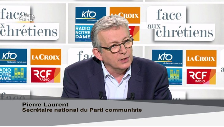 Pierre Laurent (PCF) invité de l'émission "Face aux chrétiens"