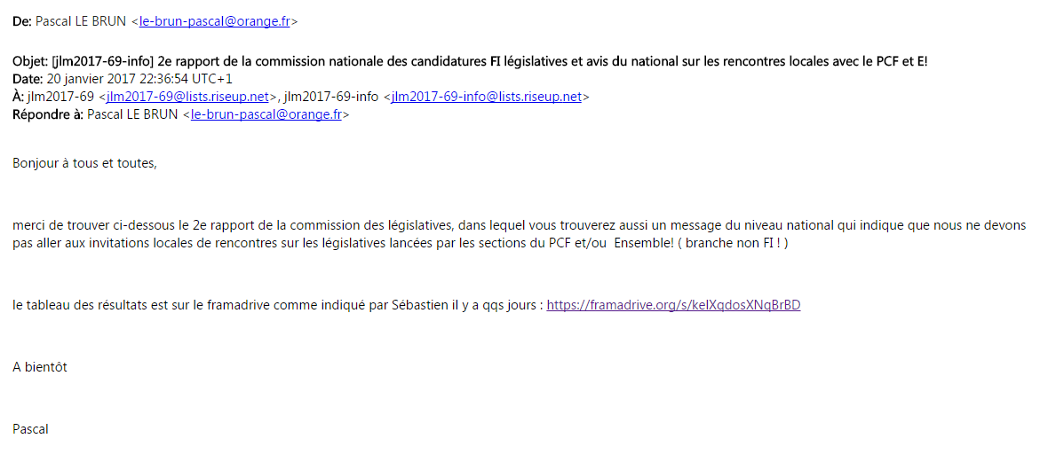 La France insoumise interdit toutes les rencontres locales avec le PCF et Ensemble! La France insoumise interdit toutes les rencontres locales avec le PCF et Ensemble!