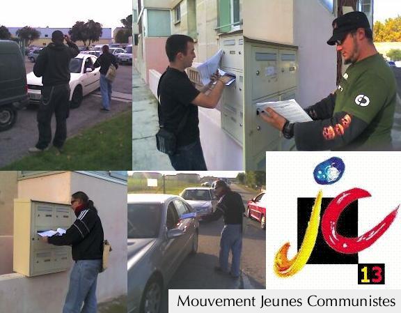 Les Jeunes Communistes rencontrent les salariés Les Jeunes Communistes rencontrent les salariés