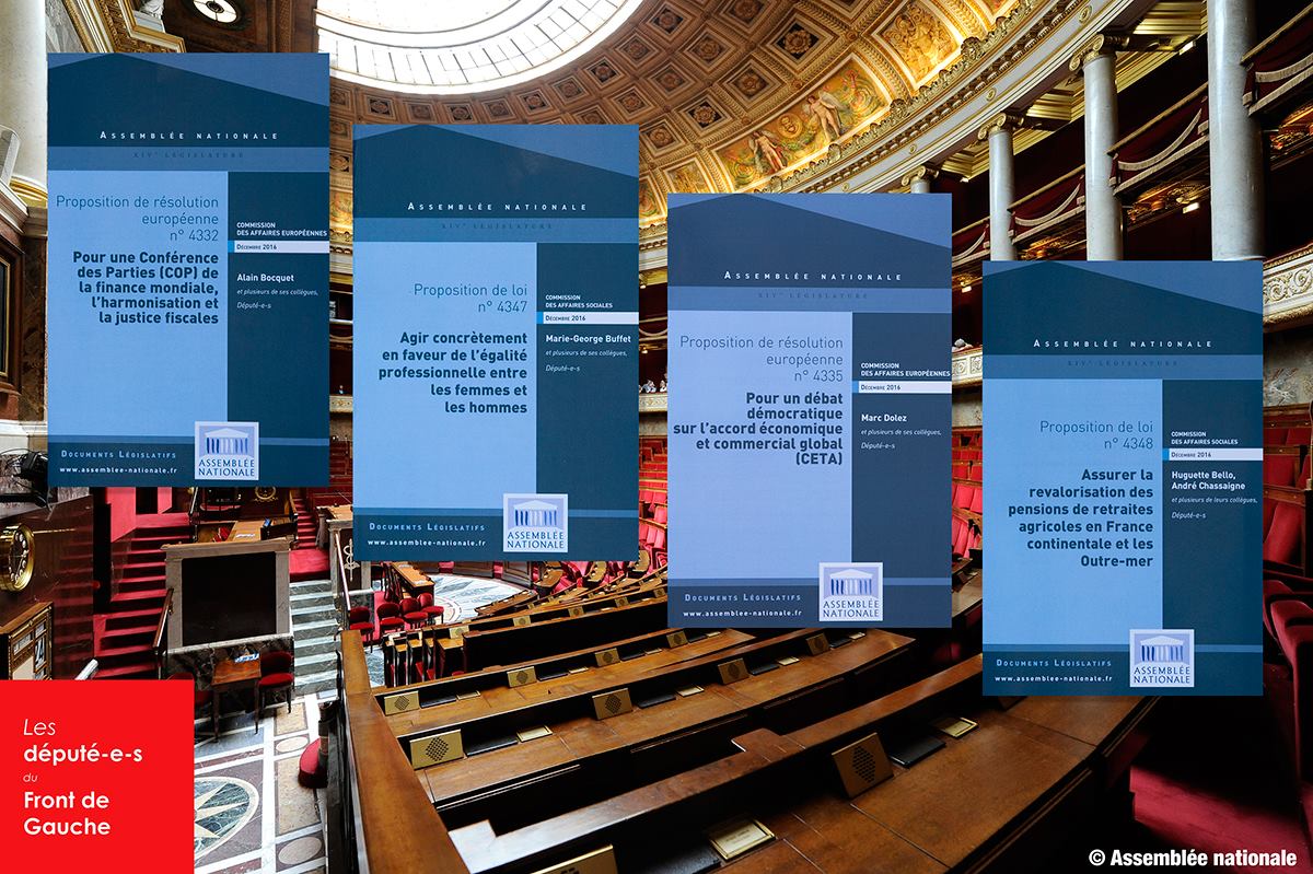 Les députés communistes défendront quatre propositions de loi Les députés communistes défendront quatre propositions de loi