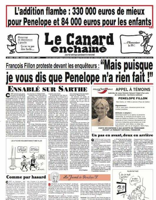 Nouvelles révélations du "Canard Enchaîné" sur l'affaire Fillon