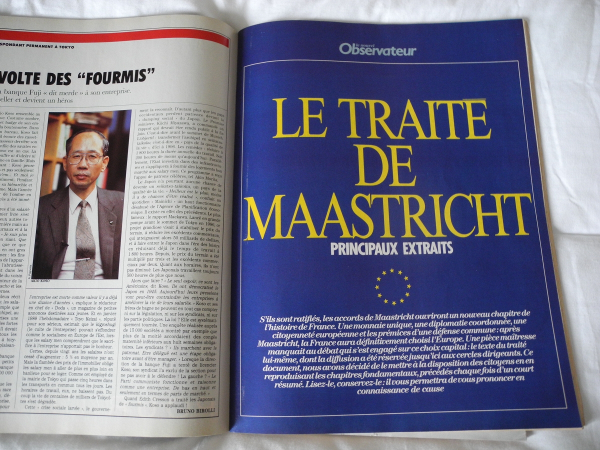 Il y a 25 ans, le Parti Communiste Français alertait sur le traité européen de Maastricht