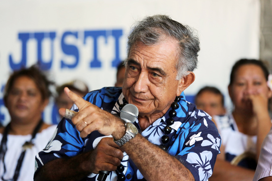L’indépendantiste polynésien, Oscar Temaru, candidat à la présidentielle
