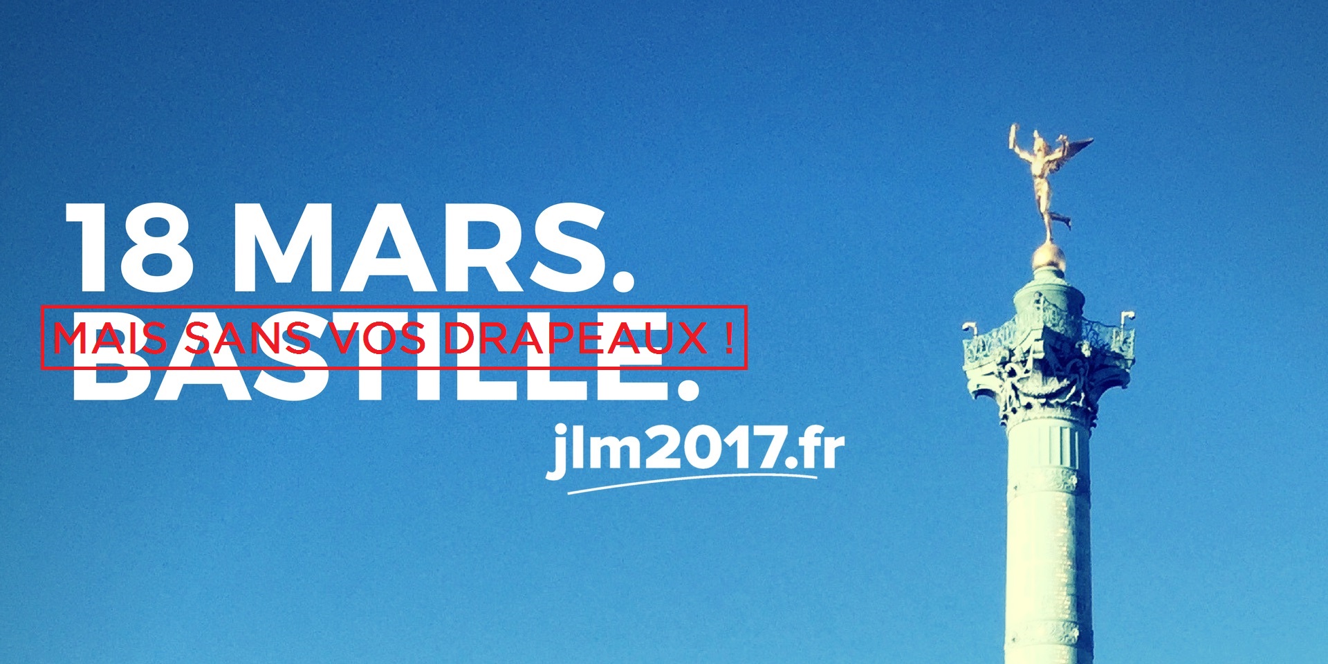 Jean-Luc Mélenchon ne veut pas des drapeaux du PCF pour le 18 mars