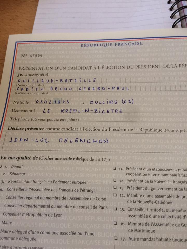 Parrainages/Présidentielle : Déclaration de Pierre Laurent, Secrétaire national du PCF