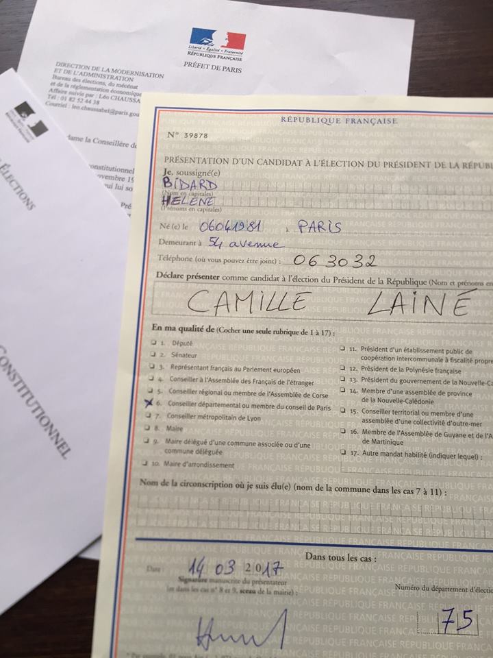 L'élue PCF de Paris, Hélène Bidard, m(p)arraine Camille Lainé pour l'élection présidentielle L'élue PCF de Paris, Hélène Bidard, m(p)arraine Camille Lainé pour l'élection présidentielle